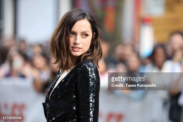 Ana de Armas attends the "Knives Out" premiere during the 2019 Toronto International Film Festival at Princess of Wales Theatre on September 07, 2019...