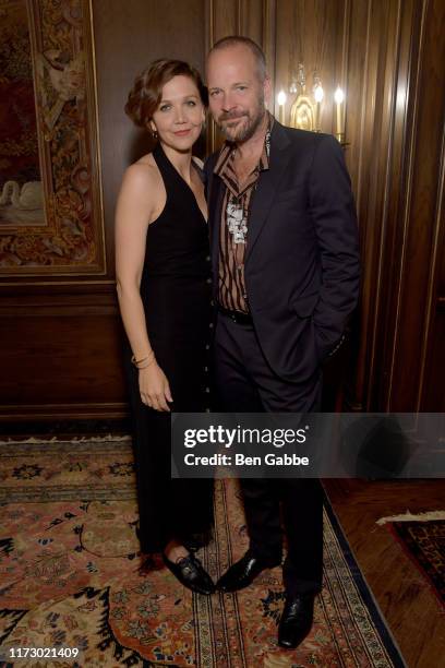 Maggie Gyllenhaal and Peter Saarsgard attend the Adeam Spring/Summer 2020 Dinner on September 07, 2019 in New York City.