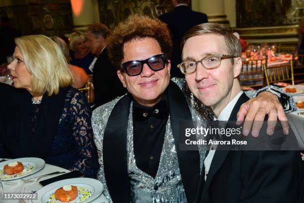 Romero Britto and Howard Warren Buffett attend the World Childhood Foundation Gala at The Plaza on October 1, 2019 in New York City.