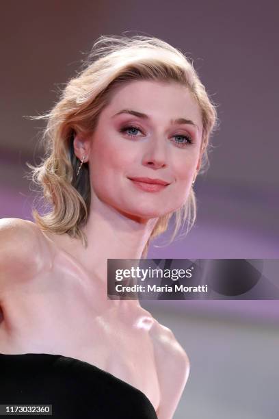 Elizabeth Debicki walks the red carpet ahead of the "The Burnt Orange Heresy" premiere during the 76th Venice Film Festival at Sala Grande on...