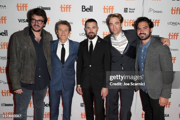 Rodrigo Teixeira, Willem Dafoe, Robert Eggers, Robert Pattinson and Lourenco Sant'Anna attend "The Lighthouse" premiere during the 2019 Toronto...