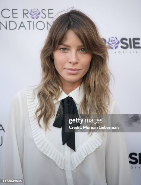 Lauren German arrives at the 16th Annual Grace Rose Foundation Fashion Show Fundraiser at SLS Hotel on September 07, 2019 in Beverly Hills,...
