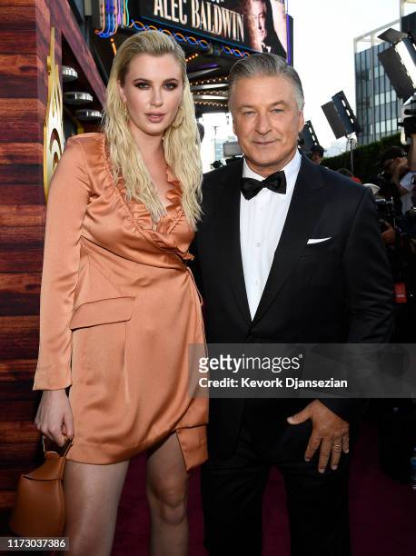 Ireland Baldwin and Alec Baldwin attend the Comedy Central Roast of Alec Baldwin at Saban Theatre on September 07, 2019 in Beverly Hills, California.