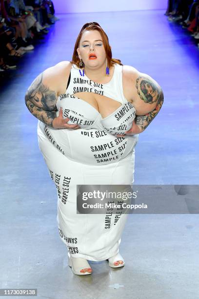 Tess Holliday walks the runway for Chromat Spring/Summer 2020 during New York Fashion Week: The Shows at Gallery I at Spring Studios on September 07,...