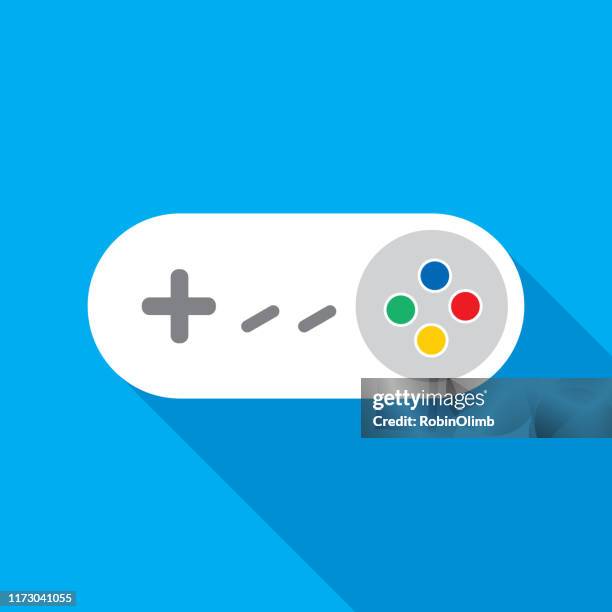 stockillustraties, clipart, cartoons en iconen met wit video game controller icoon - controller