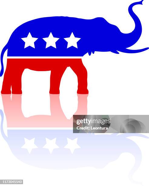 republican elephant - us republican party stock illustrations