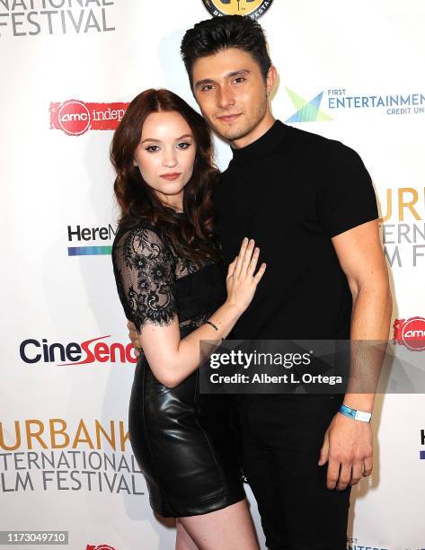 Samantha Rose Baldwin and Mateus Ward attend the Premiere Of "Relish" At The Burbank International Film Festival held at AMC Burbank 16 on September...