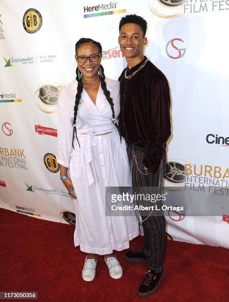 Camaron Engels and mom attend the Premiere Of "Relish" At The Burbank International Film Festival held at AMC Burbank 16 on September 6, 2019 in...