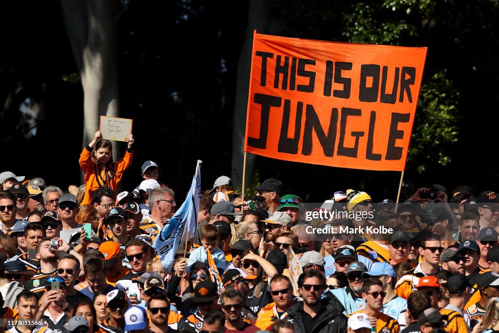 NRL Rd 25 - Tigers v Sharks