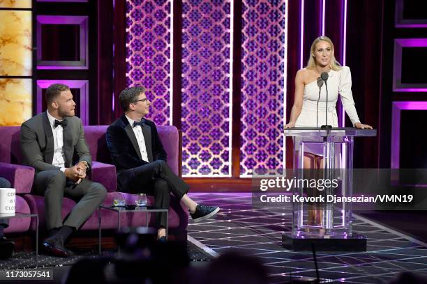 Blake Griffin, Sean Hayes, and Nikki Glaser attend the Comedy Central Roast of Alec Baldwin at Saban Theatre on September 07, 2019 in Beverly Hills,...