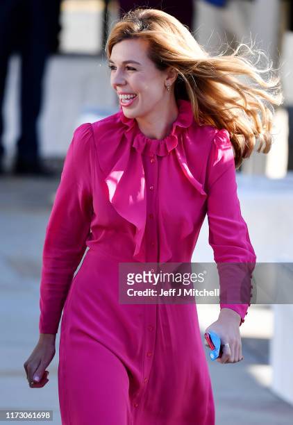 Carrie Symonds, the girlfriend of Prime Minister Boris Johnson, arrives prior to the Prime Minister's keynote speech on day four of the 2019...