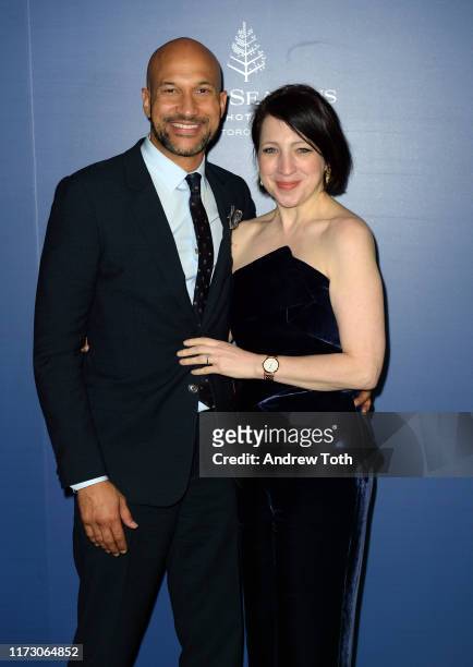 Keegan-Michael Key and Elisa Key attend The Hollywood Foreign Press Association and The Hollywood Reporter party at the 2019 Toronto International...
