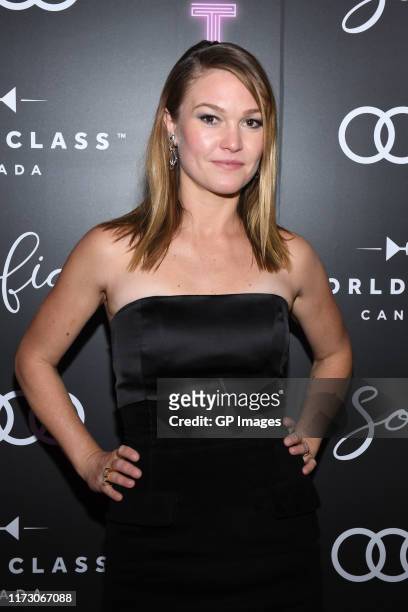 Julia Stiles attends the Audi Canada, Sofia and World Class post-screening event for "Hustlers" during the Toronto International Film Festival at...
