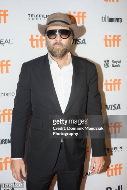 Actor Nicolas Cage attends the "Color Out of Space" red carpet premiere during the 2019 Toronto International Film Festival at Ryerson Theatre on...
