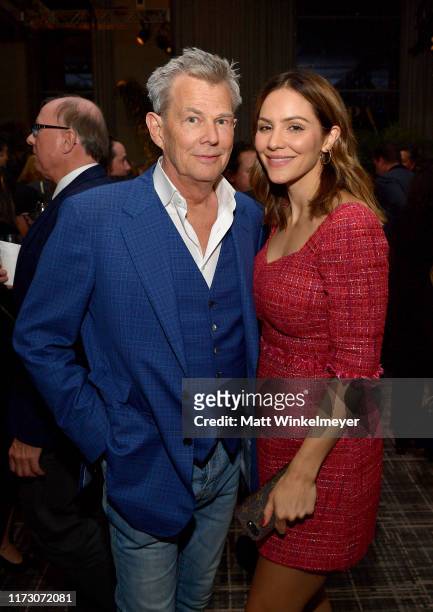 David Foster and Katharine McPhee attend The Hollywood Foreign Press Association and The Hollywood Reporter party at the 2019 Toronto International...