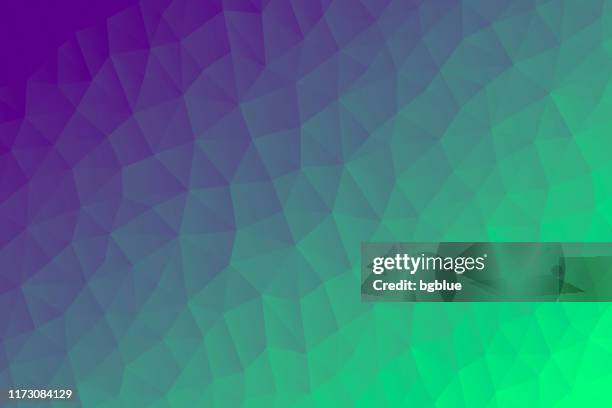 polygonal mosaic with green gradient - abstract geometric background - low poly - green background stock illustrations