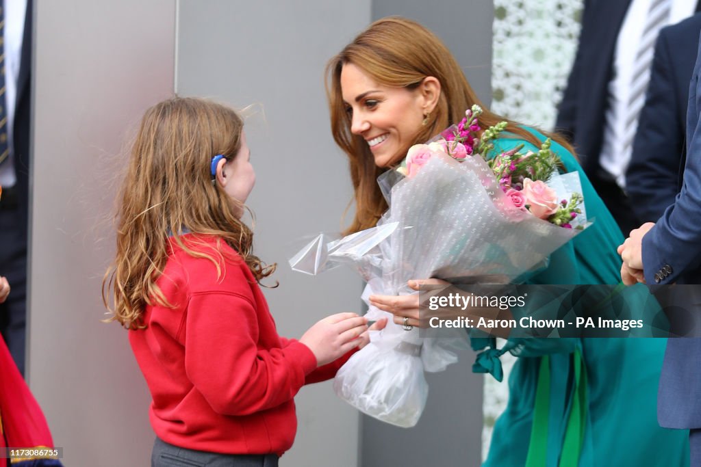 The Duke and Duchess of Cambridge meet the Aga Khan