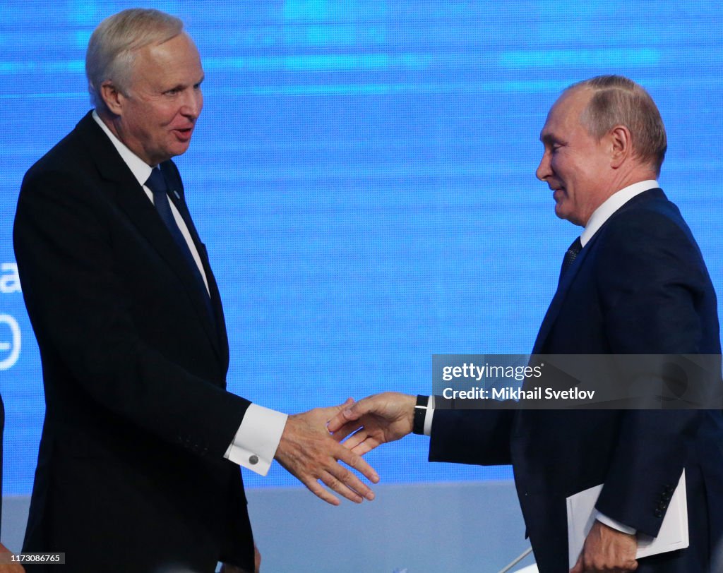 Russian President Vladimir Putin Attends The Russian Energy Week Event In Moscow