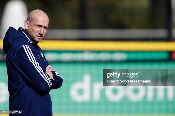 Coach Jaap Stam of Feyenoord during the Training Feyenoord at the 1908 on October 2, 2019 in Rotterdam Netherlands