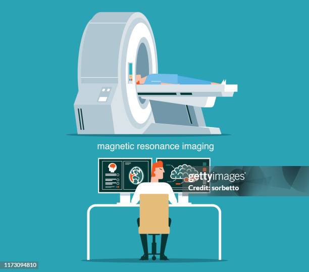 ilustraciones, imágenes clip art, dibujos animados e iconos de stock de análisis y diagnóstico por rmn - ultrasound scan