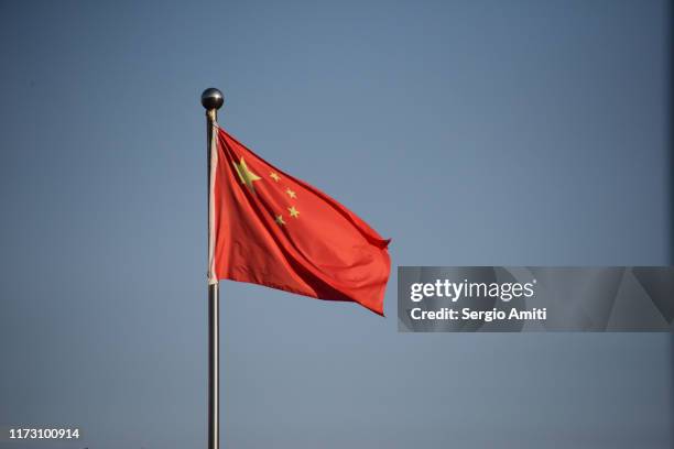 chinese flag - south china stock pictures, royalty-free photos & images