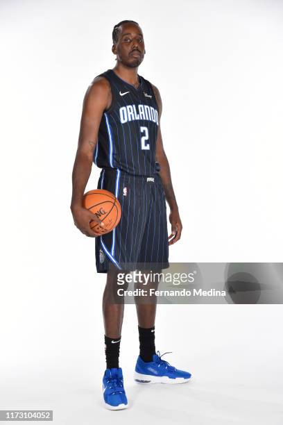 Al-Farouq Aminu of the Orlando Magic poses for a portrait during media day on September 30, 2019 at the Amway Center in Orlando, Florida. NOTE TO...