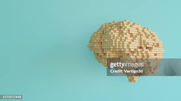 artificial intelligence digital concept - brain and technology stock pictures, royalty-free photos & images