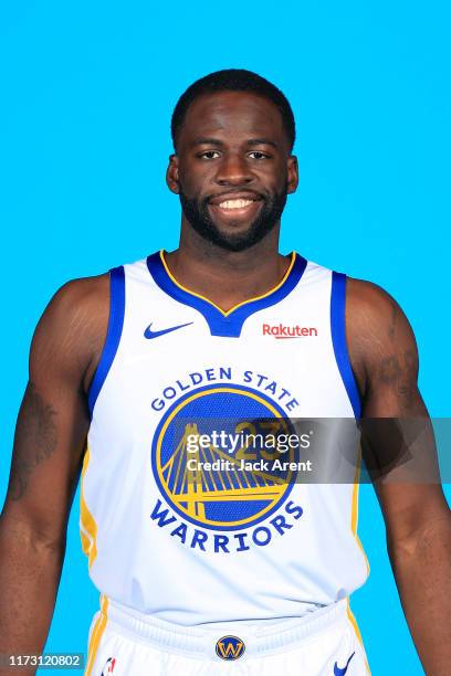 Draymond Green of the Golden State Warriors poses for a head shot during media day on September 30, 2019 at the Biofreeze Practice Facility in San...