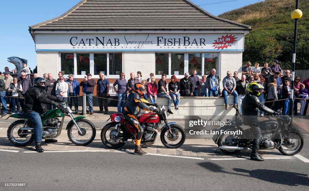 Motoring Enthusiasts Attend Saltburn Hill Climb Event