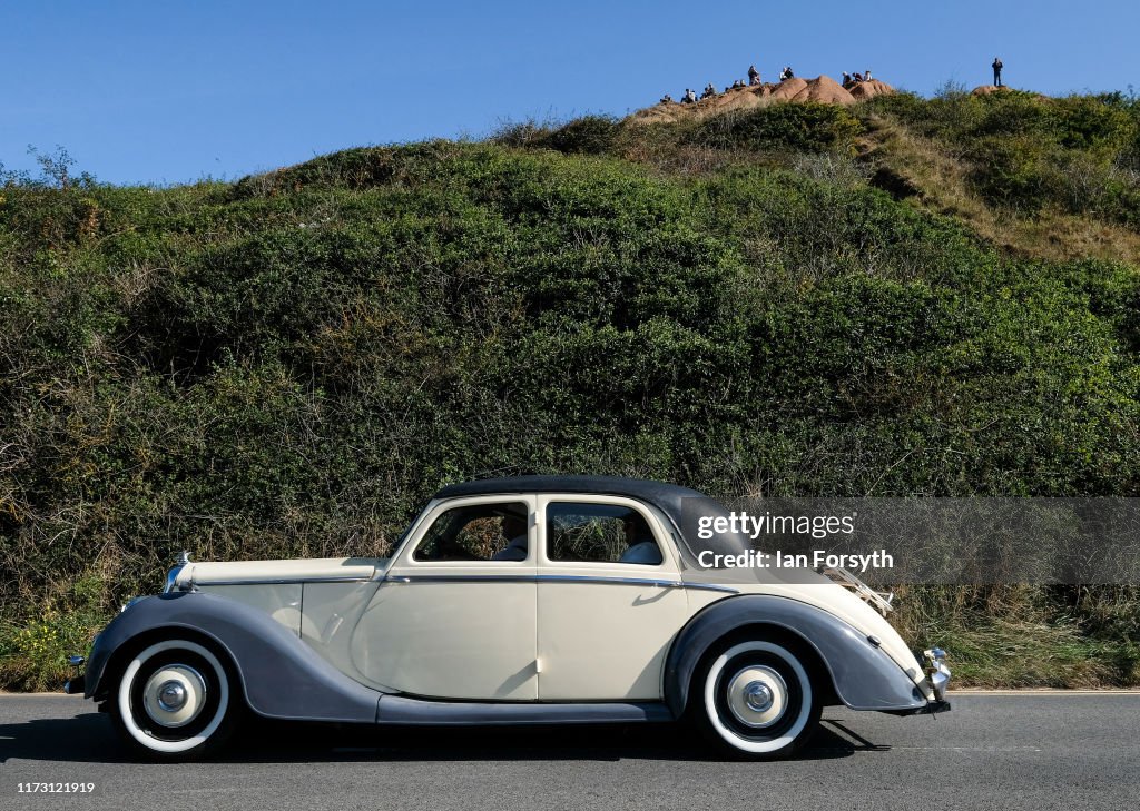 Motoring Enthusiasts Attend Saltburn Hill Climb Event