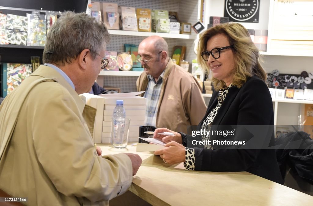 Valérie Trierweiler signs her new book in Brussels