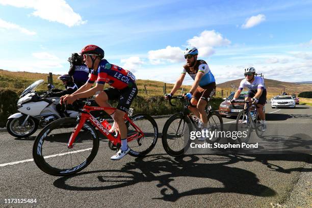 Samuel Jenner of Australia and Team WIGGINS Le Col / Gediminas Bagdonas of Lithuania and AG2R La Mondiale / Peter Williams of Great Britain and Team...