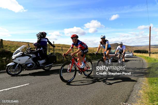 Samuel Jenner of Australia and Team WIGGINS Le Col / Gediminas Bagdonas of Lithuania and AG2R La Mondiale / Peter Williams of Great Britain and Team...