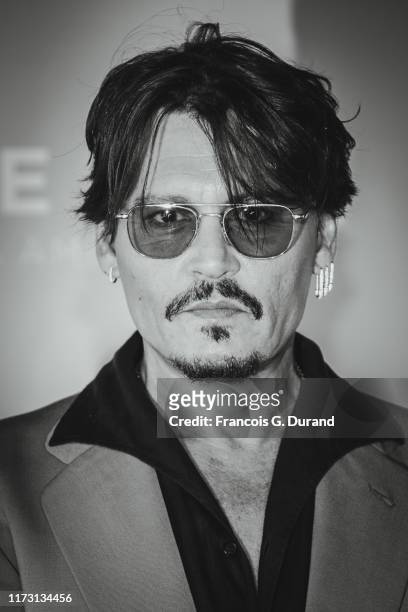 Johnny Depp poses at the photocall for "Waiting For The Barbarians" during the 45th Deauville American Film Festival on September 08, 2019 in...
