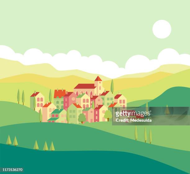 ilustrações de stock, clip art, desenhos animados e ícones de village forest - village
