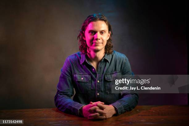Actor Evan Peters from 'I Am Woman' is photographed for Los Angeles Times on September 6, 2019 at the Toronto International Film Festival in Toronto,...