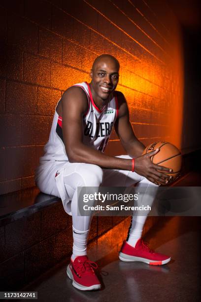 Anthony Tolliver of the Portland Trail Blazers poses for a portrait during Media Day September 30, 2019 at the Veterans Memorial Coliseum Portland,...