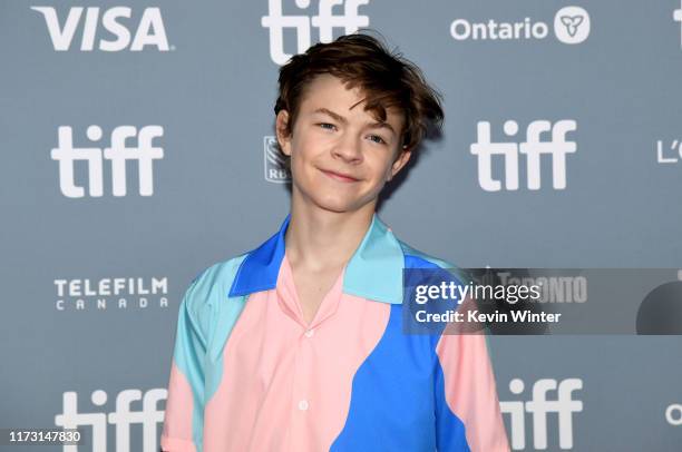 Oakes Fegley attends "The Goldfinch" press conference during the 2019 Toronto International Film Festival at TIFF Bell Lightbox on September 08, 2019...