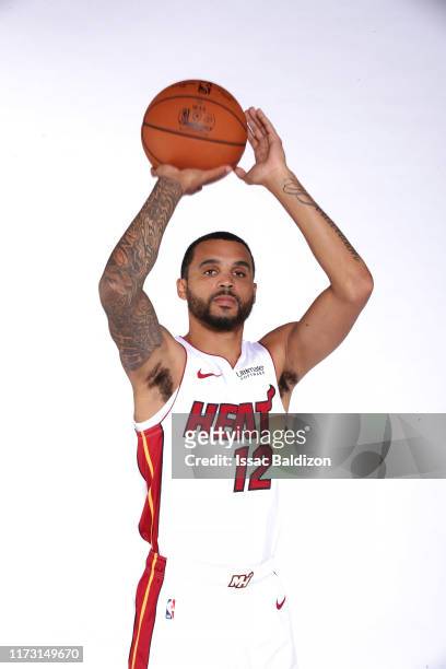 September 30: Mychal Mulder of the Miami Heat poses for a portrait during the 2019 Media Day at American Airlines Arena on September 30, 2019 in...
