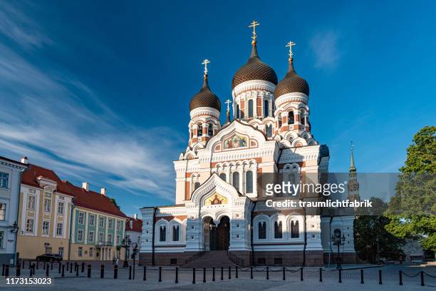 alexander nevsky cathedral, tallinn - tallinn stock pictures, royalty-free photos & images
