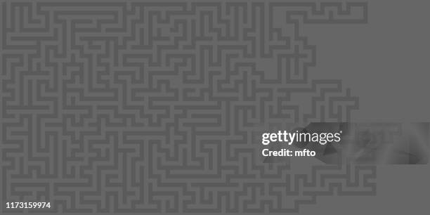 gray background - simple maze stock illustrations