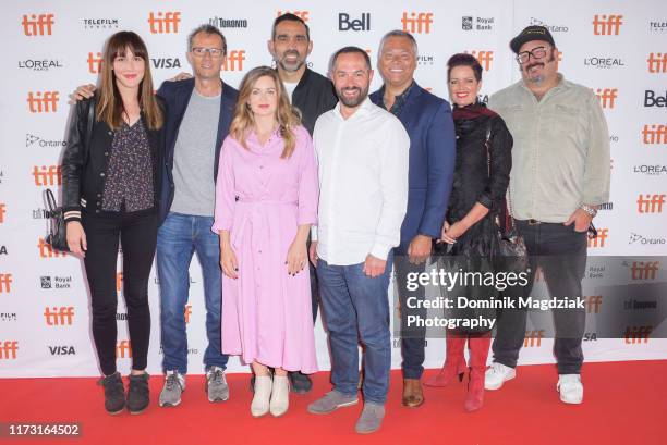 Producers Sarah Thomson, John Battsek, actress Natalie Goodes, actor Adam Goodes,, director Daniel Gordon, television journalist Stan Grant, actress...