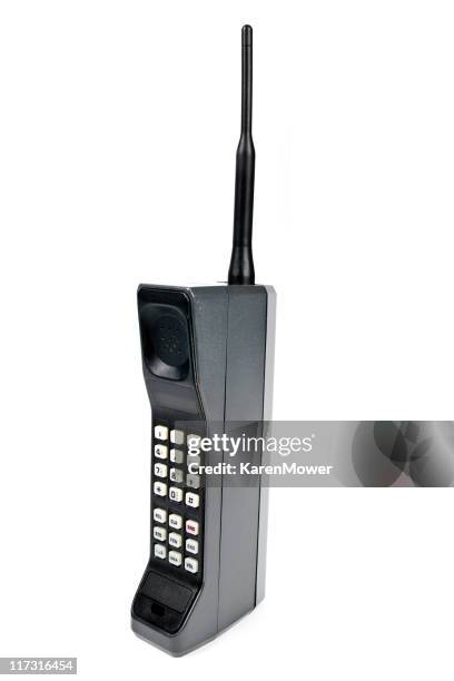 a cartoon image of a large cell phone - old fashioned telephone stock pictures, royalty-free photos & images