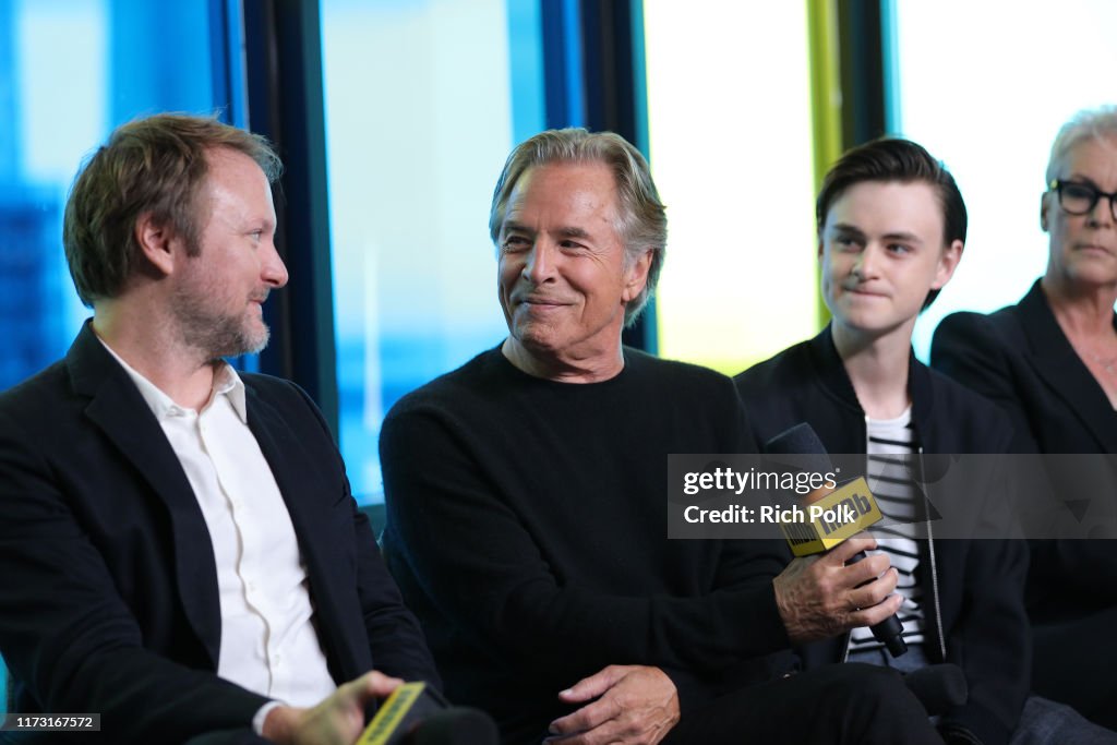 Director Rian Johnson, actors Don Johnson, Jaeden Martell and Jamie News  Photo - Getty Images