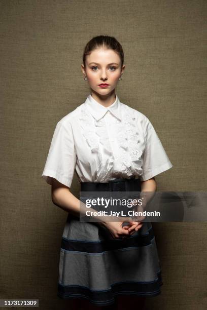 Actress Thomasin McKenzie from 'Jojo Rabbit' is photographed for Los Angeles Times on September 8, 2019 at the Toronto International Film Festival in...