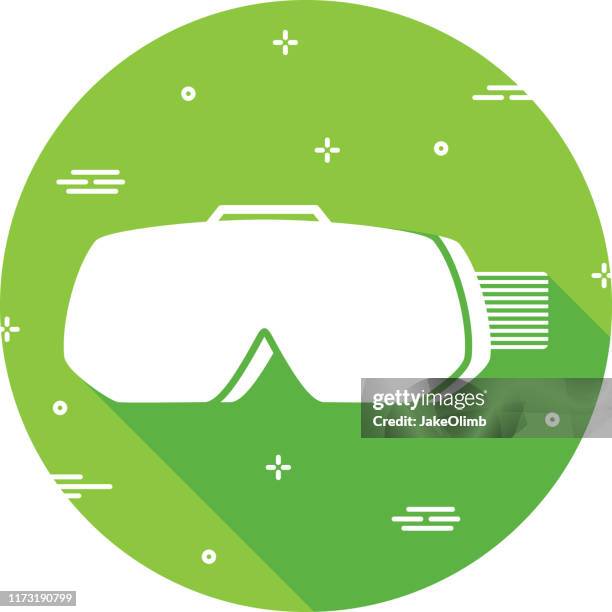 virtual reality goggles icon silhouette - camara reflex stock illustrations