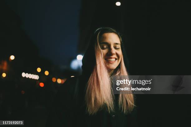 smiling young woman in berlin - one young woman only stock pictures, royalty-free photos & images