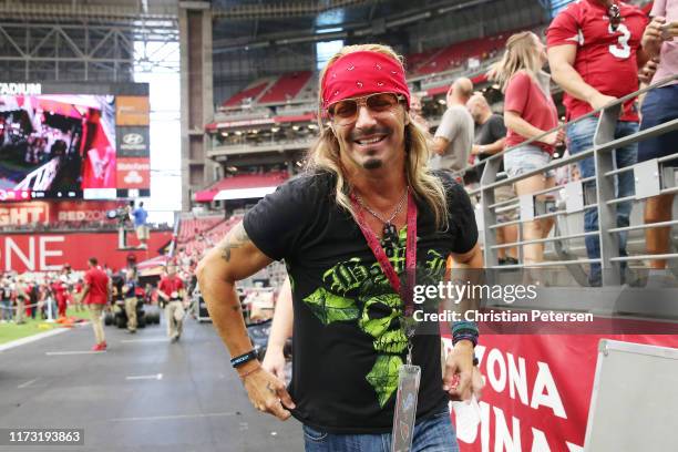 Musician Bret Michaels attends the game between the Detroit Lions and the Arizona Cardinals at State Farm Stadium on September 08, 2019 in Glendale,...