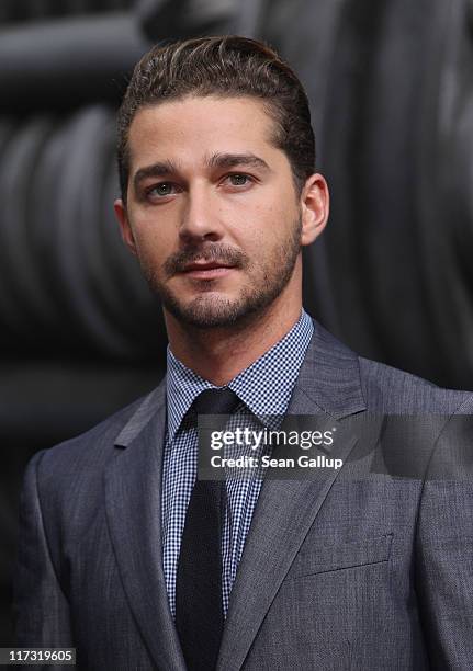Actor Shia LaBeouf attends the "Transformers 3" European premiere on June 25, 2011 in Berlin, Germany.