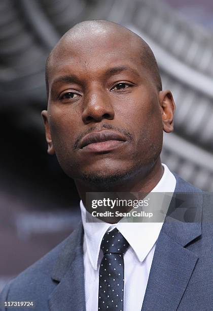 Actor Tyrese Gibson attends the "Transformers 3" European premiere on June 25, 2011 in Berlin, Germany.